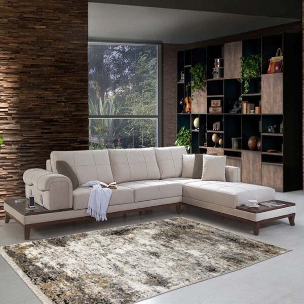 Covor Monaco, 3319A Negru/Silver, 80x150 cm