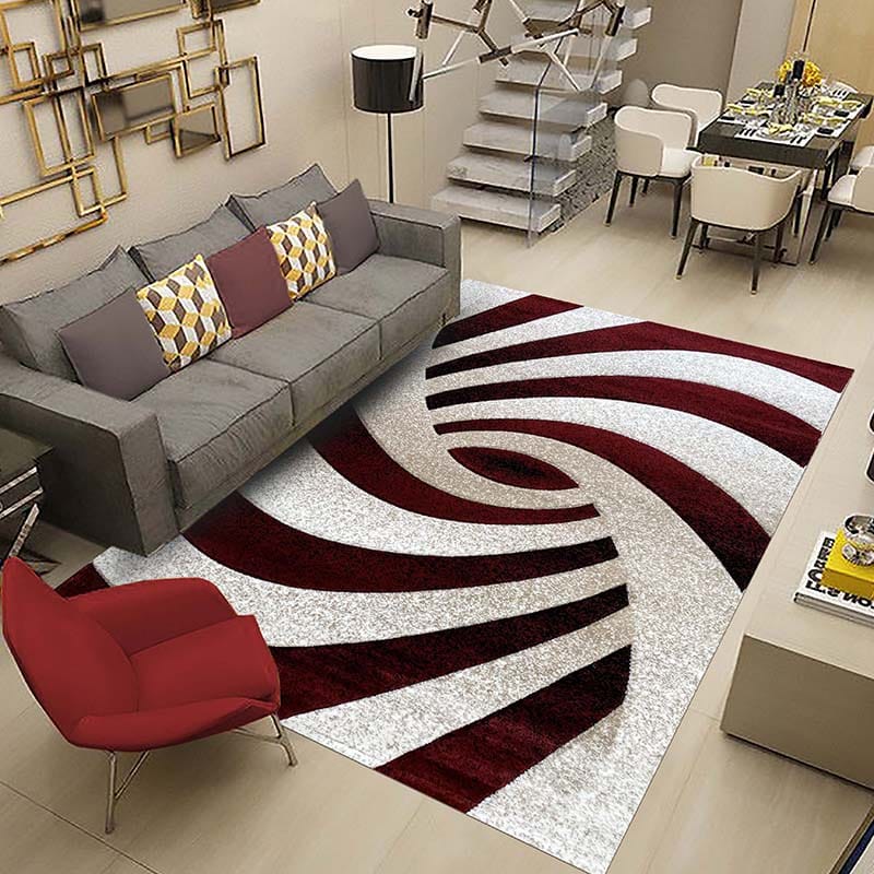 Covor Geometric SULTAN Roșu/Bej – Model 36713A | Design Modern, Textură Soft