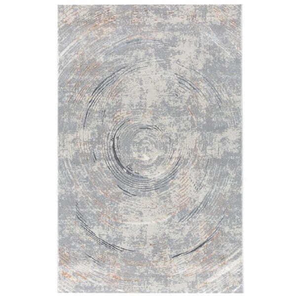 Alternative view of Covor Modern cu fir scurt, Effect 37892B, Gri/Maro