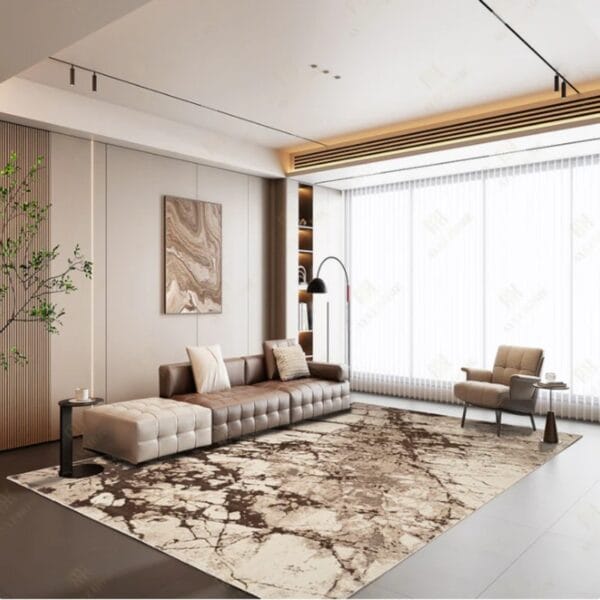 Covor Living, Design Modern, Milano 0596, Bej/Maro