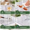 Față de masă CRYSTAL din silicon – transparentă, latime 80 cm, grosime 1.2 mm - imagine 4