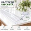 Față de masă CRYSTAL din silicon – transparentă, latime 80 cm, grosime 1.2 mm