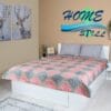 Cuvertura  Dublu Trafic Imprimata, Microfibra soft, 200x220, Homestill - imagine 3