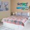 Cuvertura  Dublu Trafic Imprimata, Microfibra soft, 200x220, Homestill - imagine 2