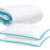 Pilota Matlasata Alba + 2 Perne Eco 50x70