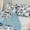 Set Pilota Imprimata 180×210+2 Perne Imprimate 50×70 - imagine 5
