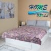 Cuvertura  Dublu Trafic Imprimata, Microfibra soft, 200x220, Homestill - imagine 17