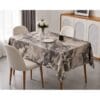 Fata de masa impermeabila tip musama, PVC/textil, latime 140cm, dreptunghiulara, design elegant model marmura, eleganta si rezistenta - imagine 2