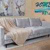 Patura Popcorn, Microfibra tip Jacquard,200x220,Homestill - imagine 2