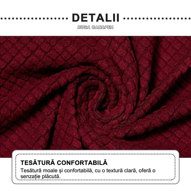 Husă Elastică pentru Scaun – Poliester cu Spandex, Model Geometric - imagine 7