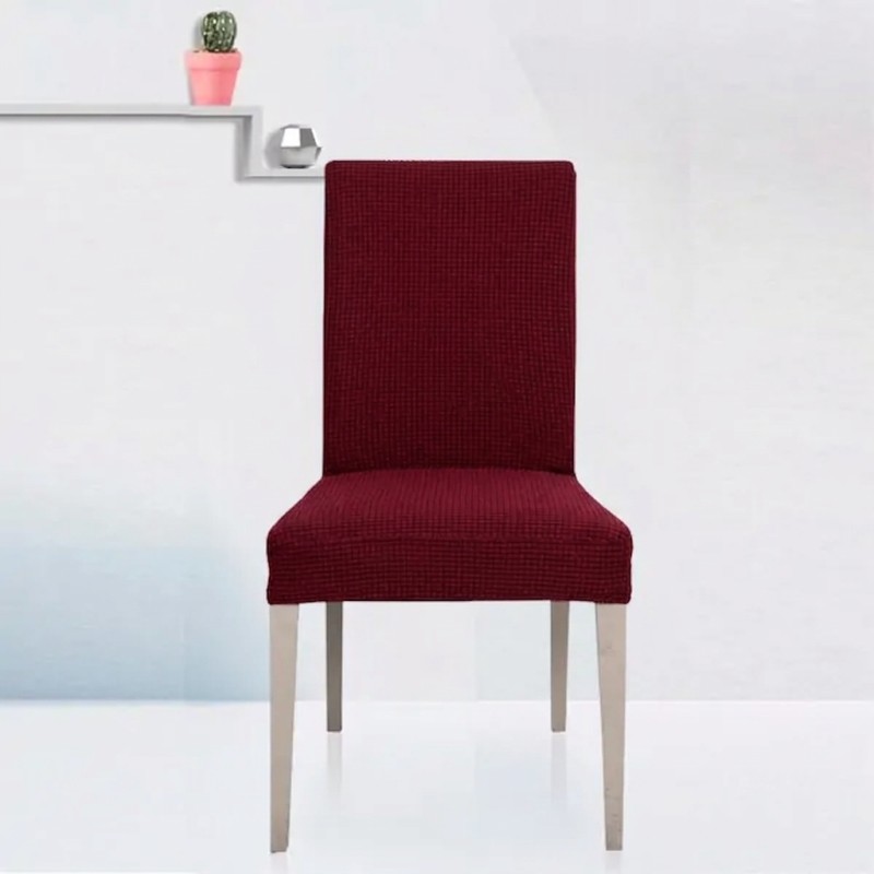 Husă Elastică pentru Scaun – Poliester cu Spandex, Model Geometric