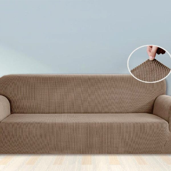 Husă Elastică pentru Canapea 2 Locuri – Poliester cu Spandex, Model Geometric