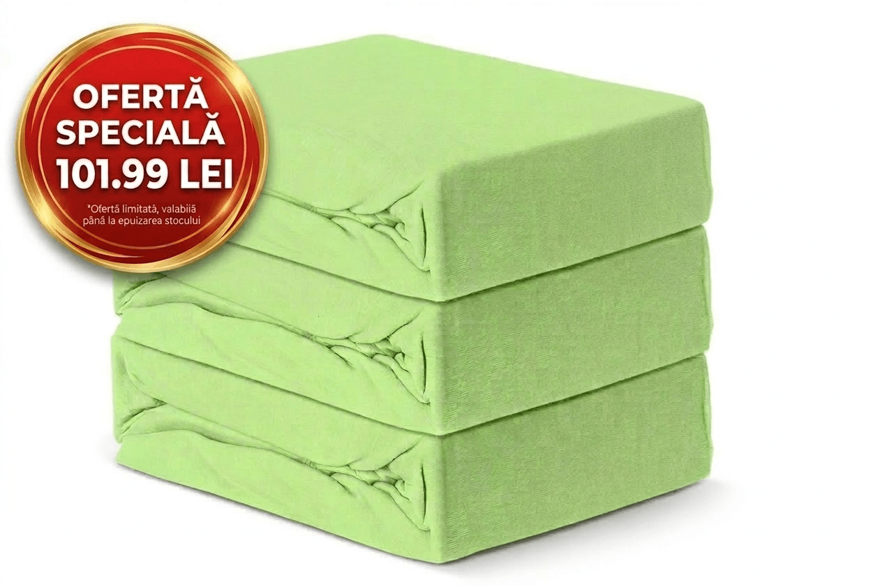 Set 3 Cearceaf cu elastic jersey