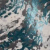 Covor modern Antic 5575A Turcoaz Mix, design abstract - imagine 3