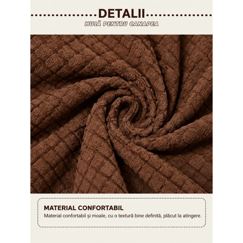 Husă Elastică pentru Scaun – Poliester cu Spandex, Model Geometric - imagine 9